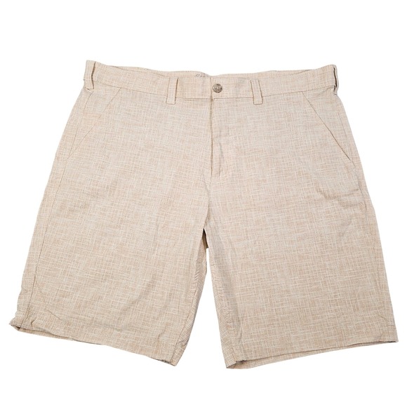 Eddie Bauer Other - Eddie Bauer‎ Travex Mens 40 Shorts Beige Crosshatch Stretch Performance 11107978